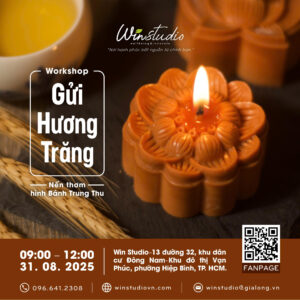 Workshop Trung Thu: Làm nến thơm hình bánh Trung Thu